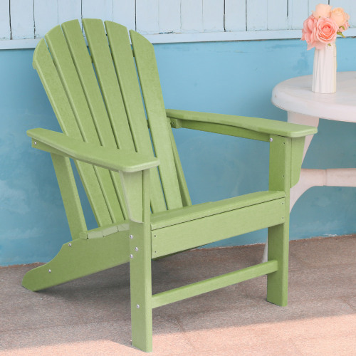 HDPE Adirondack Outdoor Patio Chair Sunlight Resistant Outdoor Chair